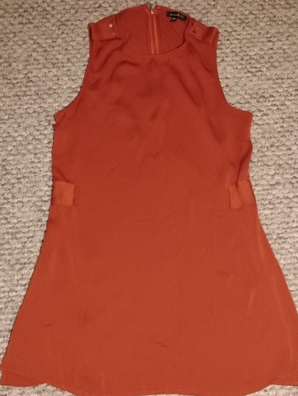 Dynamite Sleeveless Orange Shift Tunic